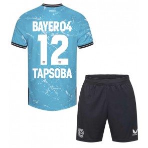Bayer Leverkusen Edmond Tapsoba #12 Tredjeställ Barn 2023-24 Kortärmad (+ Korta byxor)